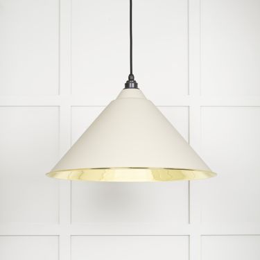 Click Here To Enlarge This Photo Of 49524TE From The Anvil Smooth Brass Hockley Pendant in Teasel Smooth Brass