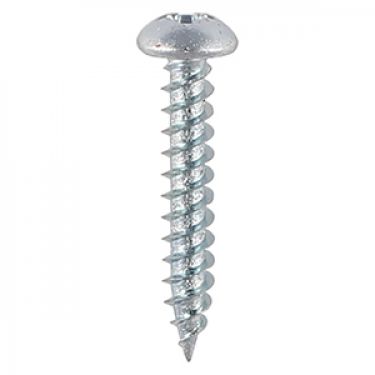 Click Here To Enlarge This Photo Of TIMCO Twin-Threaded Round Head BZP Woodscrews