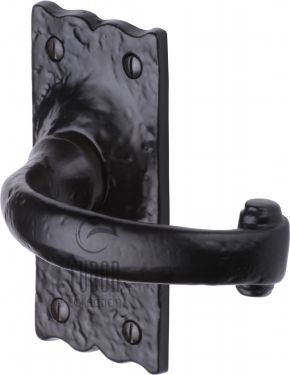 Click Here To Enlarge This Photo Of TC315 M.Marcus The Tudor Collection Door Handle Lever Latch Colonial Design Black Iron