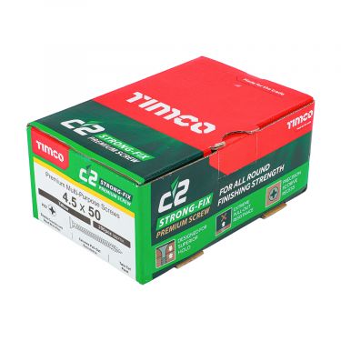 Click Here To Enlarge This Photo Of TIMCO C2 Strong-Fix Multi-Purpose ZYP Double Countersunk Premium Screws