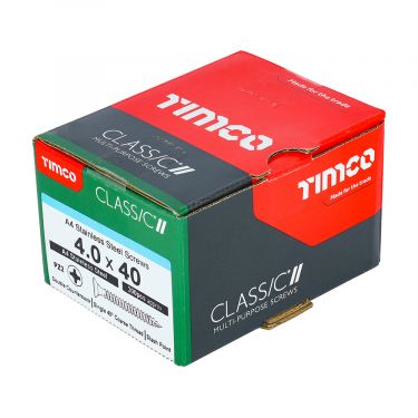 Click Here To Enlarge This Photo Of TIMCO Classic Multi-Purpose Countersunk A4 Stainless Steel Woodcrews