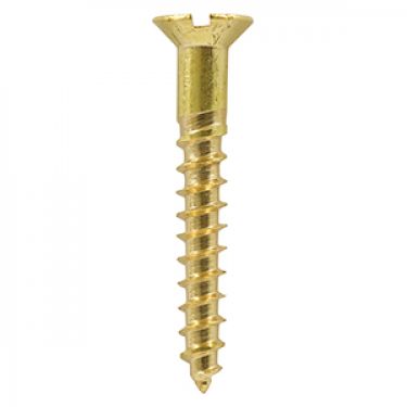 Click Here To Enlarge This Photo Of TIMCO Solid Brass Countersunk Woodscrews