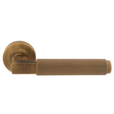 Click Here To Enlarge This Photo Of EUL060AB - Carlisle Brass 'Terazzo' Lever On Round Rose - Antique Brass