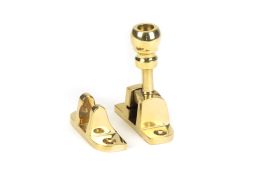 45957 From the Anvil Polished Brass Mushroom Brighton Fastener (Radiused)