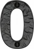 TC356 0 M.Marcus The Tudor Collection Numeral 0 - 3" Black Iron