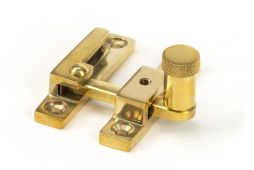 45982 From the Anvil Polished Brass Brompton Quadrant Fastener - Narrow