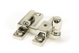 45998 From the Anvil Polished Nickel Mushroom Quadrant Fastener - Narrow