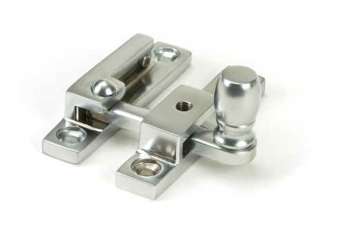 Click Here To Enlarge This Photo Of 46015 From the Anvil Satin Chrome Mushroom Quadrant Fastener - Narrow