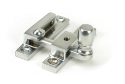 46015 From the Anvil Satin Chrome Mushroom Quadrant Fastener - Narrow