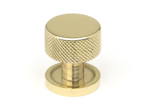 Click Here To Enlarge This Photo Of 46816 From the Anvil Polished Brass Brompton Cabinet Knob - 25mm (Plain)