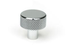 46819 From the Anvil Polished Chrome Brompton Cabinet Knob - 25mm (No rose)