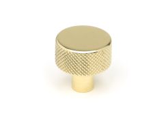 46820 From the Anvil Polished Brass Brompton Cabinet Knob - 25mm (No rose)