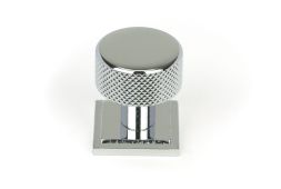46821 From the Anvil Polished Chrome Brompton Cabinet Knob - 25mm (Square)