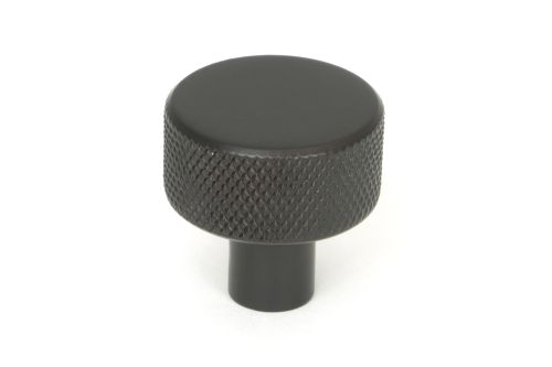 Click Here To Enlarge This Photo Of 46827 From the Anvil Aged Bronze Brompton Cabinet Knob - 25mm (No rose)