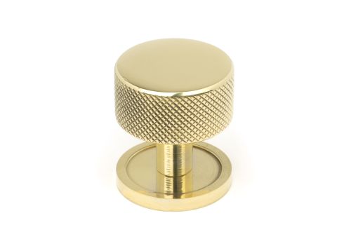 Click Here To Enlarge This Photo Of 46828 From the Anvil Polished Brass Brompton Cabinet Knob - 32mm (Plain)