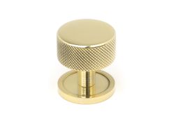 46828 From the Anvil Polished Brass Brompton Cabinet Knob - 32mm (Plain)