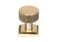 46833 From the Anvil Polished Bronze Brompton Cabinet Knob - 25mm (Square)