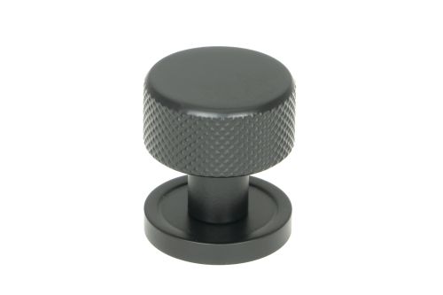 Click Here To Enlarge This Photo Of 46838 From the Anvil Matt Black Brompton Cabinet Knob - 25mm (Plain)