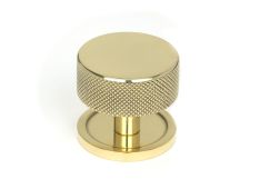 46840 From the Anvil Polished Brass Brompton Cabinet Knob - 38mm (Plain)