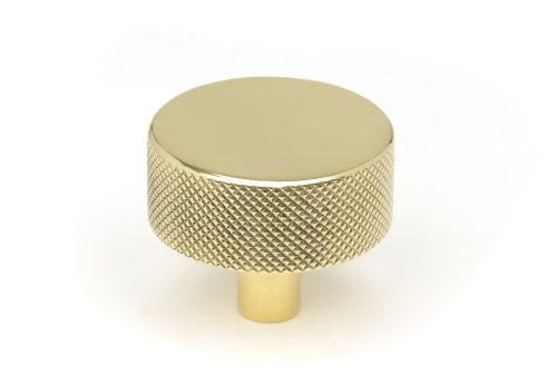Click Here To Enlarge This Photo Of 46844 From the Anvil Polished Brass Brompton Cabinet Knob - 38mm (No rose)