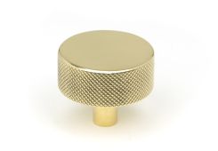 46844 From the Anvil Polished Brass Brompton Cabinet Knob - 38mm (No rose)