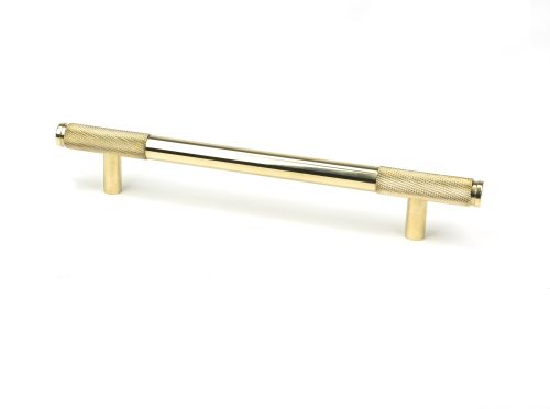 Click Here To Enlarge This Photo Of 46868 From the Anvil Polished Brass Half Brompton Pull Handle - Medium 160mm c/c