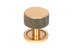 46870 From the Anvil Polished Bronze Brompton Cabinet Knob - 32mm (Plain)