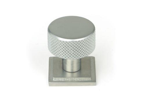 Click Here To Enlarge This Photo Of 46884 From the Anvil Satin Chrome Brompton Cabinet Knob - 25mm (Square)