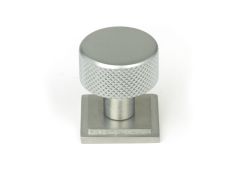 46884 From the Anvil Satin Chrome Brompton Cabinet Knob - 25mm (Square)