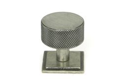 46885 From the Anvil Pewter Brompton Cabinet Knob - 32mm (Square)