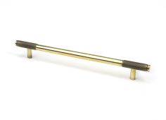 46926 From the Anvil Aged Brass Half Brompton Pull Handle - Large 224mm c/c