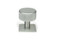 47082 From the Anvil Satin Chrome Brompton Cabinet Knob - 32mm (Square)