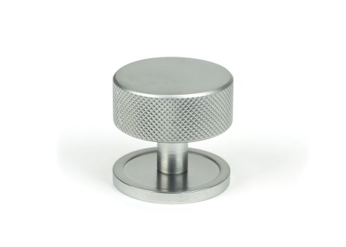 Click Here To Enlarge This Photo Of 47086 From the Anvil Satin Chrome Brompton Cabinet Knob - 38mm (Plain)