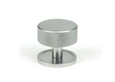 47086 From the Anvil Satin Chrome Brompton Cabinet Knob - 38mm (Plain)