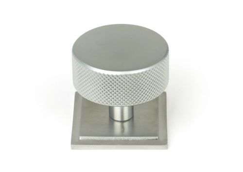 Click Here To Enlarge This Photo Of 47094 From the Anvil Satin Chrome Brompton Cabinet Knob - 38mm (Square)