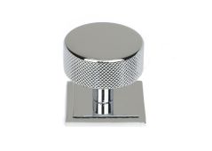 47144 From the Anvil Polished Chrome Brompton Cabinet Knob - 38mm (Square)