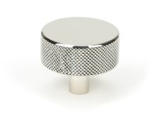 47146 From the Anvil Polished Nickel Brompton Cabinet Knob - 38mm (No rose)