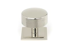 47148 From the Anvil Polished Nickel Brompton Cabinet Knob - 38mm (Square)