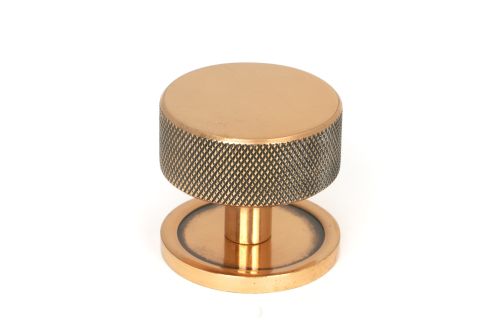 Click Here To Enlarge This Photo Of 47153 From the Anvil Polished Bronze Brompton Cabinet Knob - 38mm (Plain)