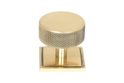 47156 From the Anvil Polished Bronze Brompton Cabinet Knob - 38mm (Square)