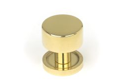 50292 From the Anvil Polished Brass Kelso Cabinet Knob - 25mm (Plain)