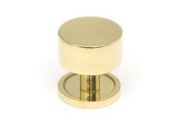 50295 From the Anvil Polished Brass Kelso Cabinet Knob - 32mm (Plain)