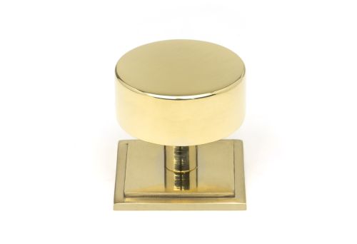 Click Here To Enlarge This Photo Of 50300 From the Anvil Polished Brass Kelso Cabinet Knob - 38mm (Square)