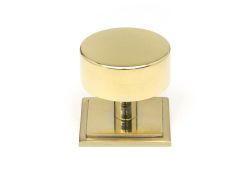 50300 From the Anvil Polished Brass Kelso Cabinet Knob - 38mm (Square)