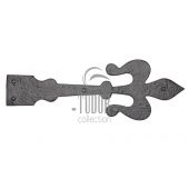 TC410 400 M.Marcus The Tudor Collection Dummy Strap Hinge 15 ¾" Black Iron