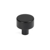 50338 From the Anvil Matt Black Kelso Cabinet Knob - 25mm (No rose)