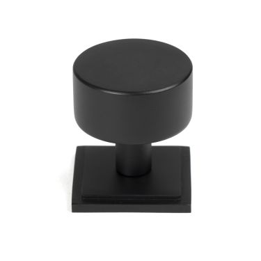 Click Here To Enlarge This Photo Of 50342 From the Anvil Matt Black Kelso Cabinet Knob - 32mm (Square)