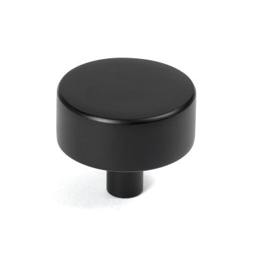 Click Here To Enlarge This Photo Of 50344 From the Anvil Matt Black Kelso Cabinet Knob - 38mm (No rose)