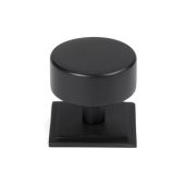 50345 From the Anvil Matt Black Kelso Cabinet Knob - 38mm (Square)