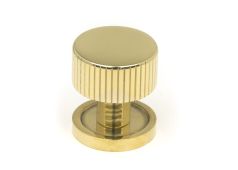 50361 From the Anvil Polished Brass Judd Cabinet Knob - 25mm (Plain)